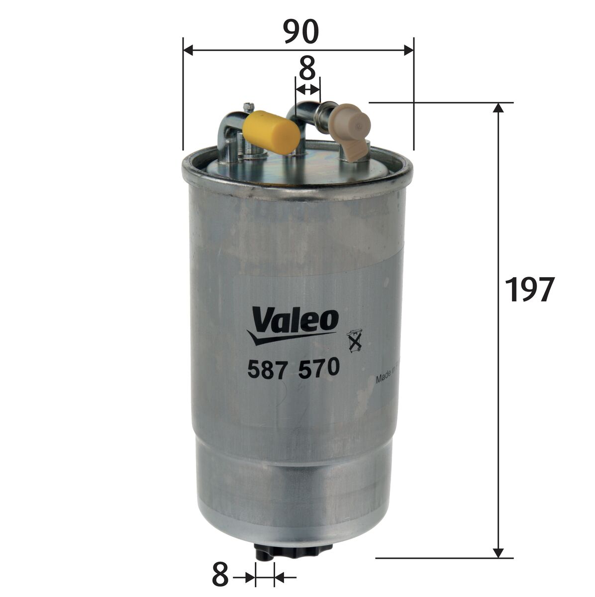 Filtro carburante - 587570 VALEO
